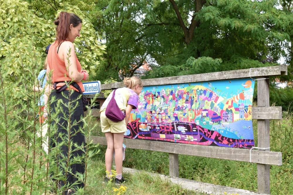 Fresque de la Magie de l'eau dans le Parc Roi Baudouin