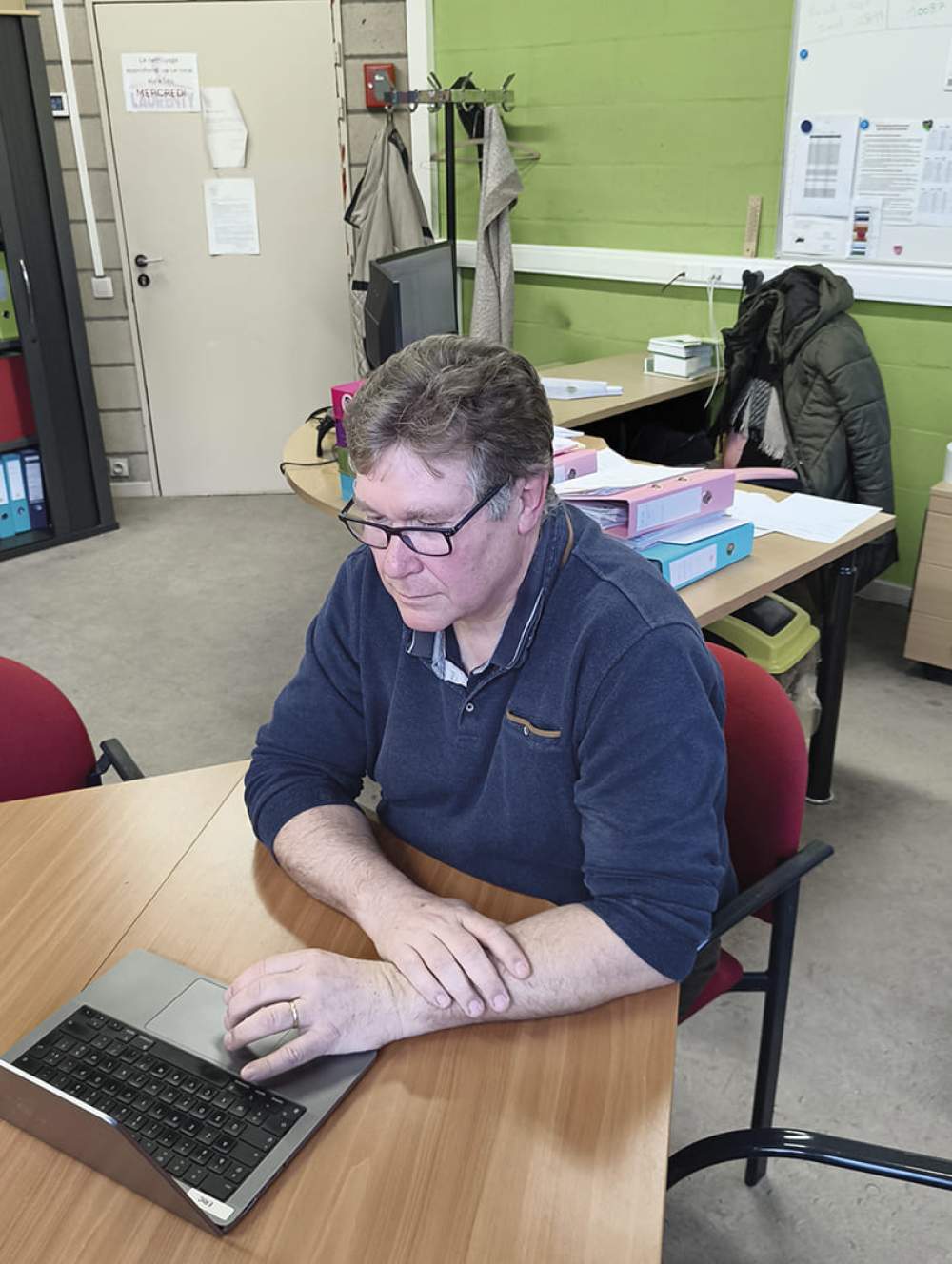 Éric Berteau, directeur de l’École fondamentale Sainte-Marie B à La Louvière.