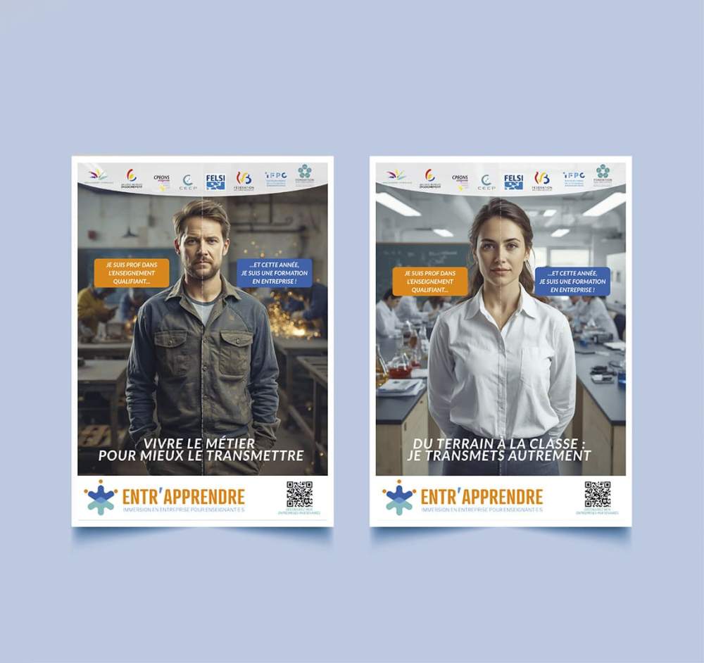 2 affiches "Entr'apprendre"